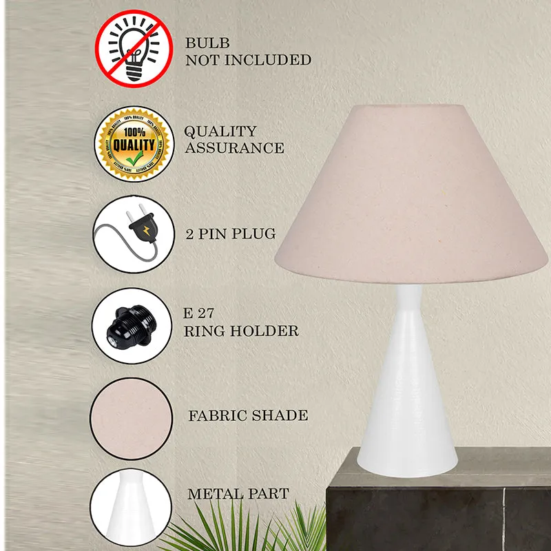 Neux Metal Table Lamp - Ivory,White media 4