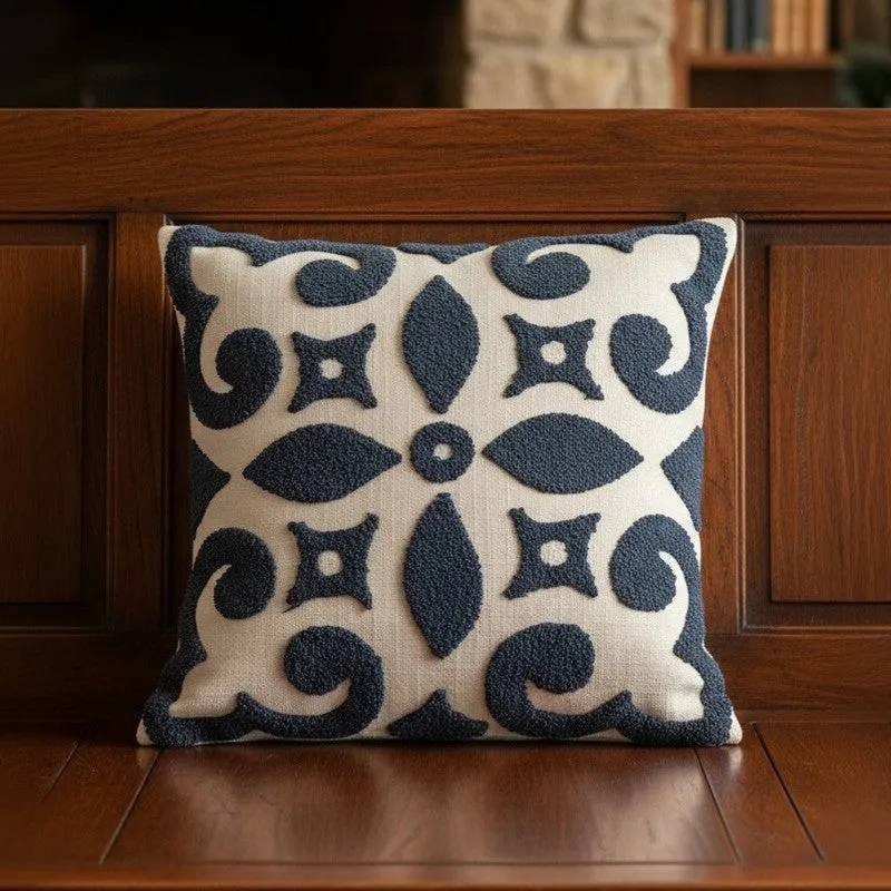 Blumi Tufted Cotton Cushion Cover media 3