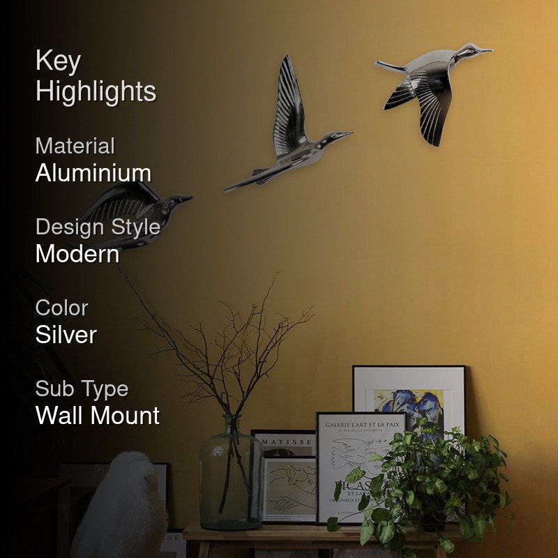 Flight Of Quintus Aluminium Wall Art - Set Of Five media 2