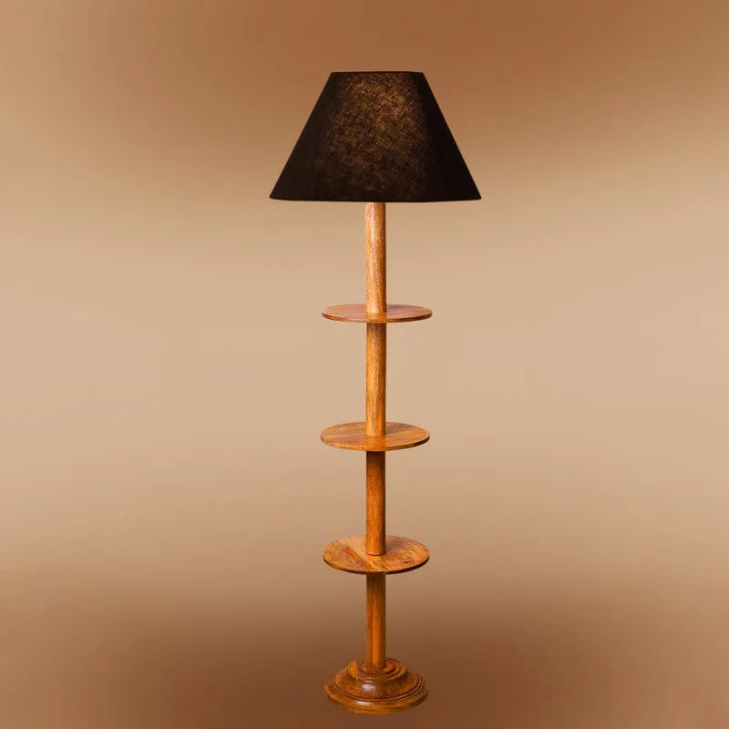 EclipseNova Light Wooden Floor Lamp - Black media 6