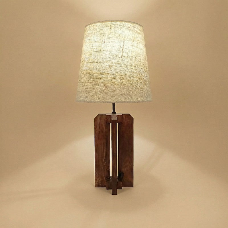 Ilyria Jute & Wood Table Lamp - Brown media 5