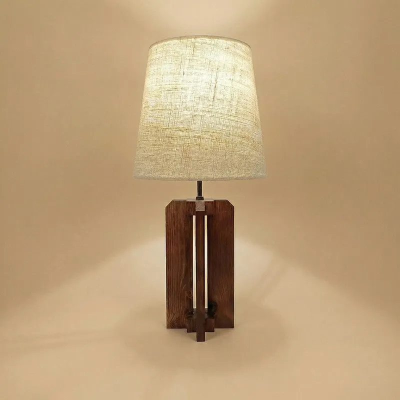 Ilyria Jute & Wood Table Lamp - Brown media 5