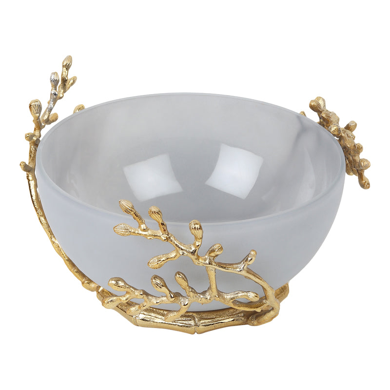 Roscoe Branched Accent Bowl - Grey media 5