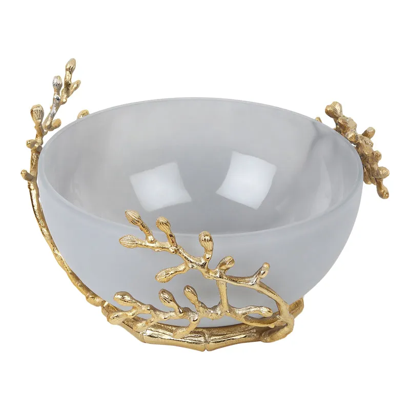 Roscoe Branched Accent Bowl - Grey media 5