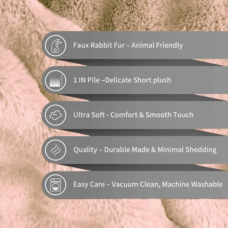 Bubble Luxe Cushion Cover Set (Peach) - Set Of Two media 5