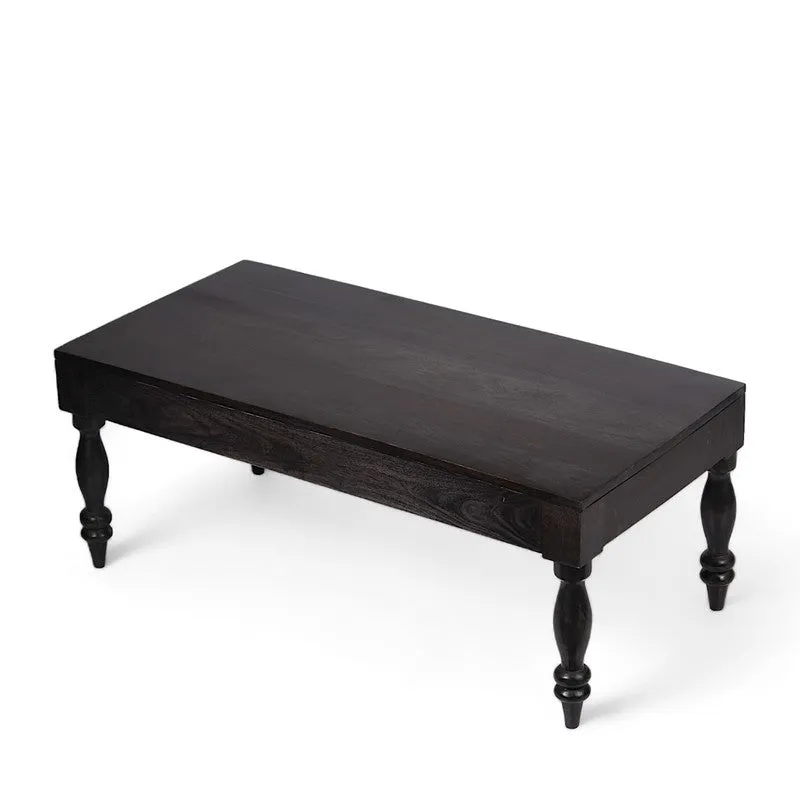 Zynex Sheesham Wooden Center Table - Black media 5