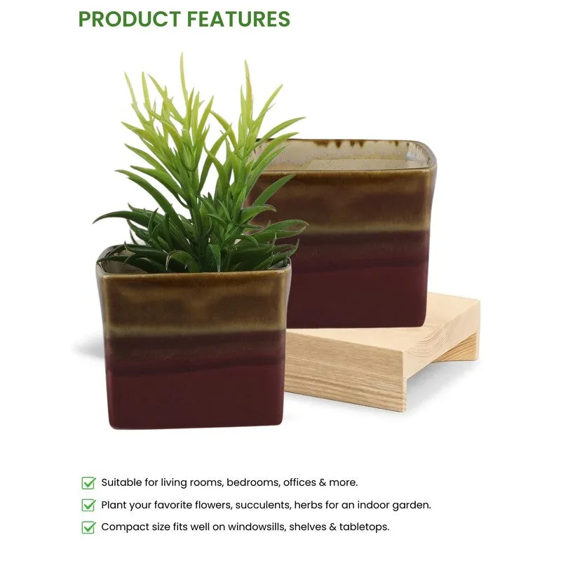 PureLuxe Pots & Planters (Brown) - Set Of Two media 6