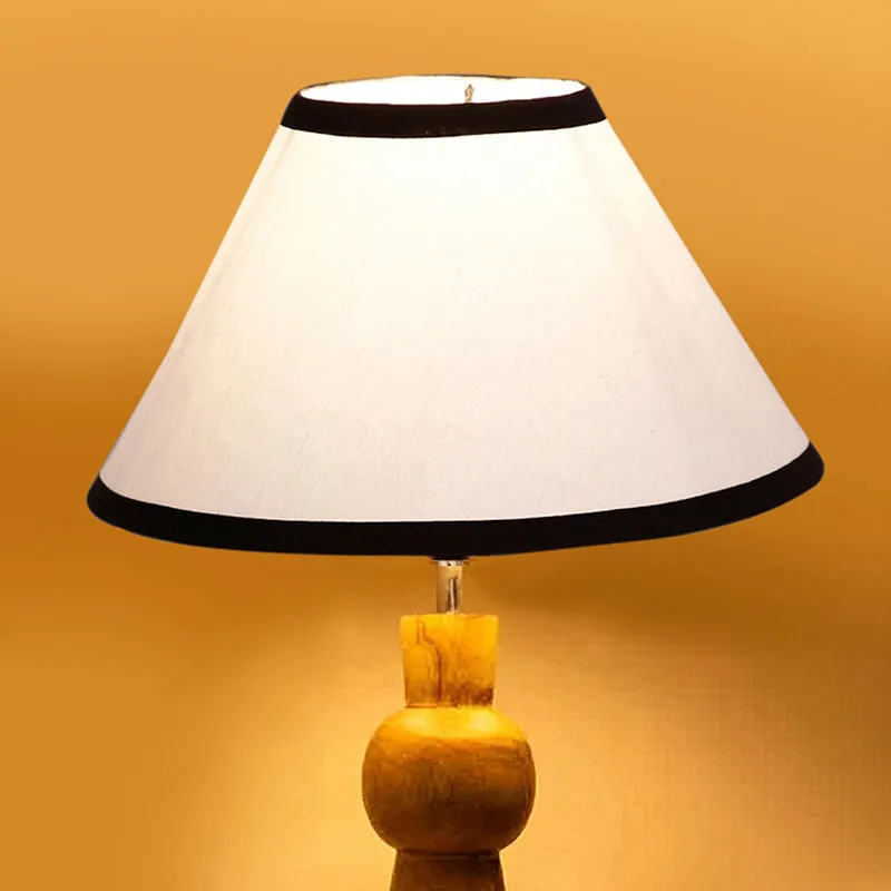 Angler Edge Neo Wooden Table Lamp - White,Brown,Black media 4