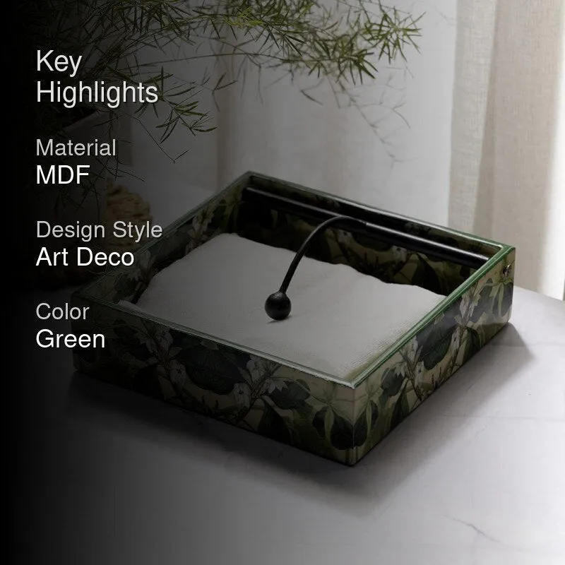 Lush Green Handmade Napkin Holder media 2
