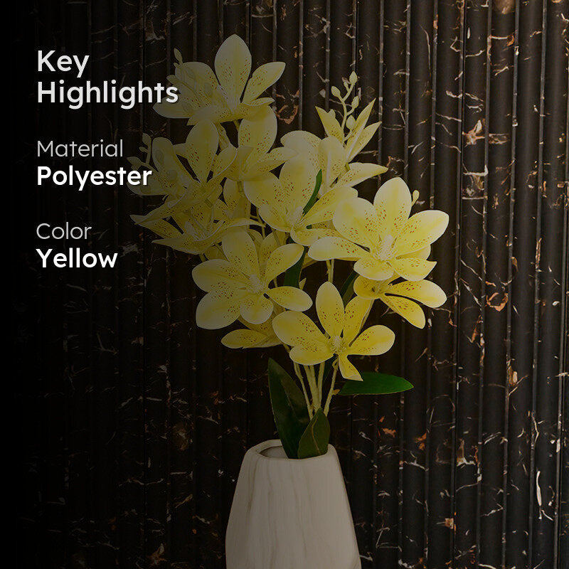 Violaire Artificial Flower Stick - Light Yellow media 2