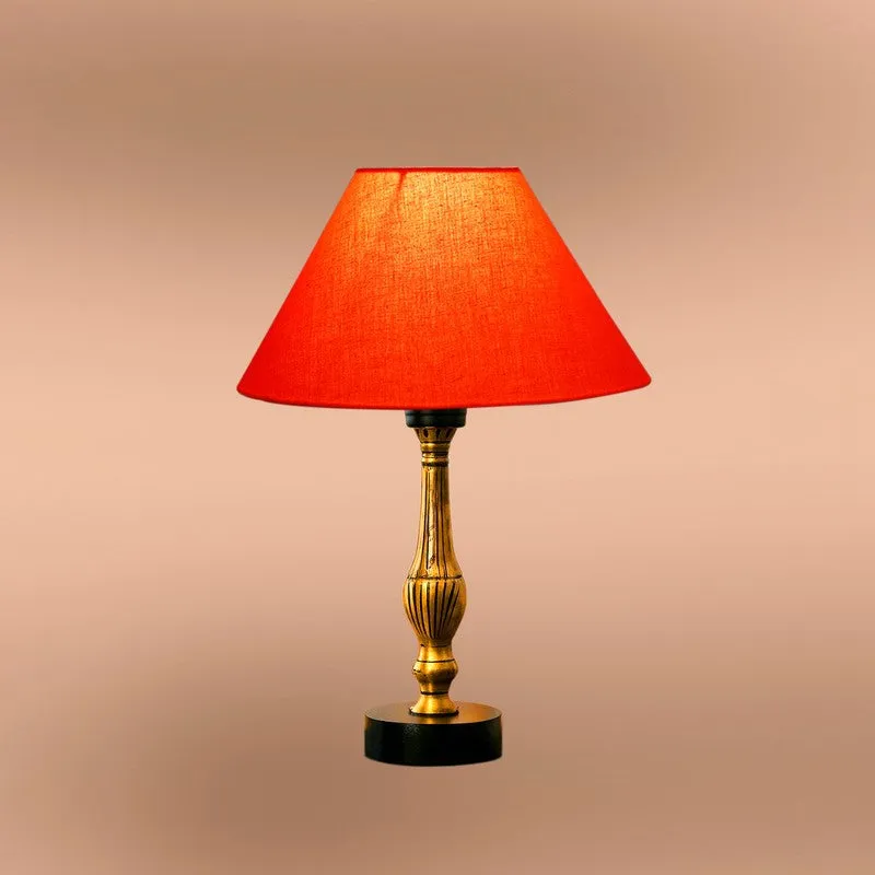 Aurelo Kyro Wooden Table Lamp - Orange media 6