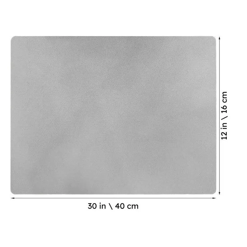 Lunor Grey Rectangle Rubber Table Mats - Set Of Four media 6