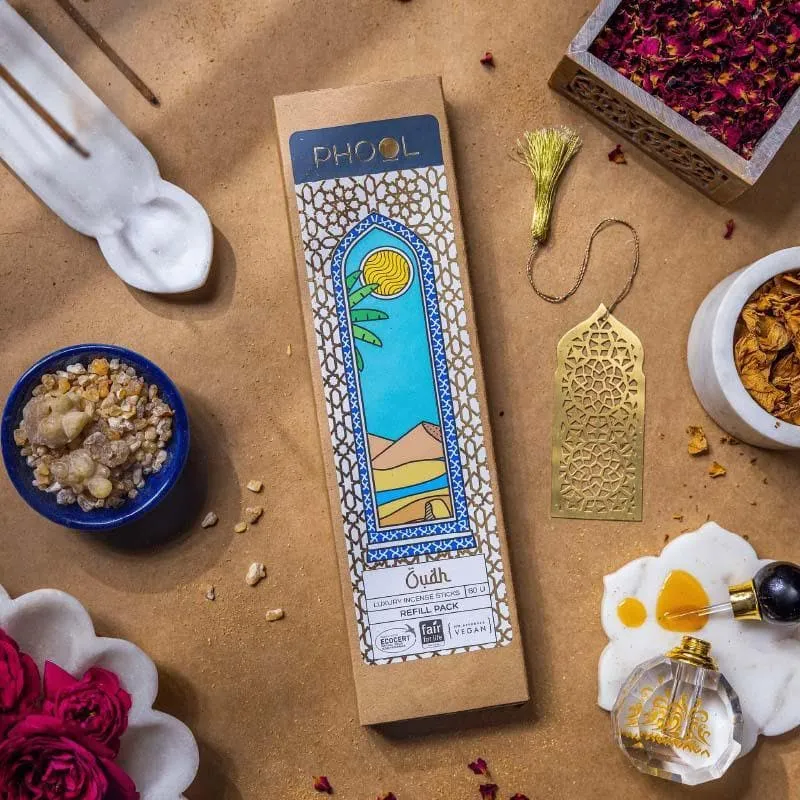 Phool Natural Incense Sticks Refill pack - Oudh media 1