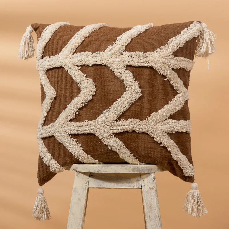 Rustveil Tufted Cushion Cover media 1