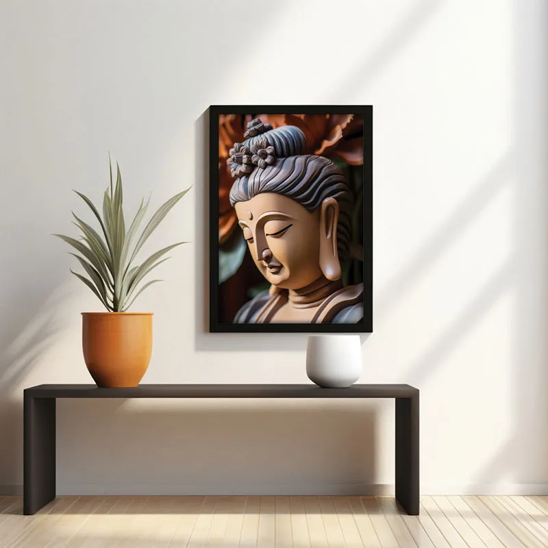 Elysian Meditation Buddha Wall Painting media 1