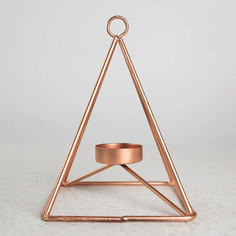 Triangle Shine Tealight Candle Holder media 4