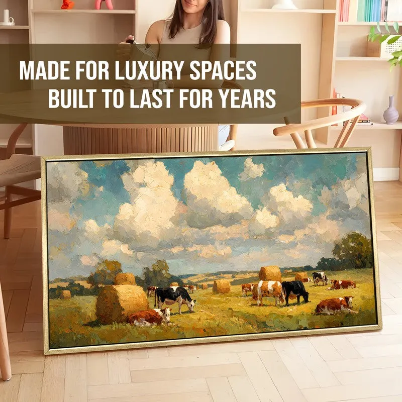 Grazeland Canvas Wall Painting With Frame media 5