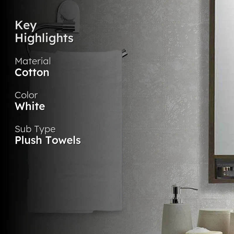 Eva Quick Dry Hand Towel (White) - Set Of Two media 2