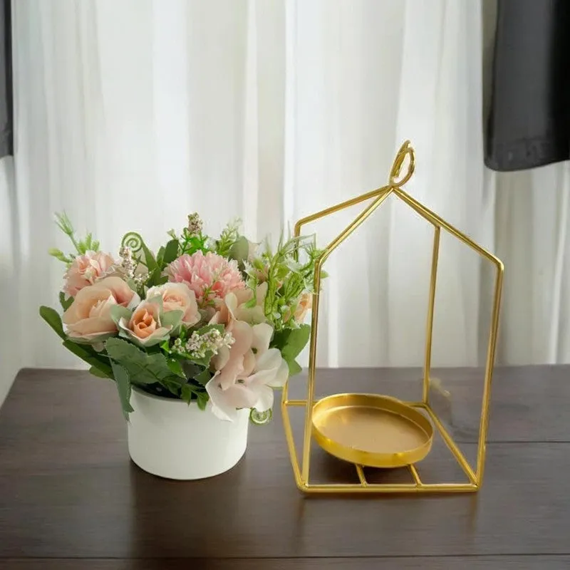 Faux Viha Pastel Artificial Flower With Pot media 6