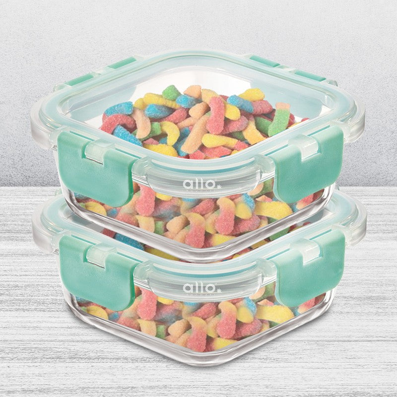 Snaksy Leak Proof Glass Lunch Box (160 mL Each) - Set Of Two media 5