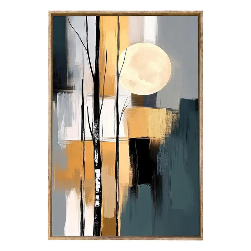 Ethereal Whirl Canvas Abstract Wall Art With Frame media 3