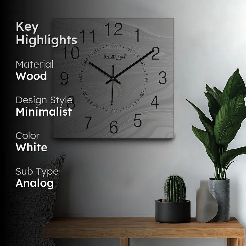 Orvyn Analog Wall Clock - White media 2