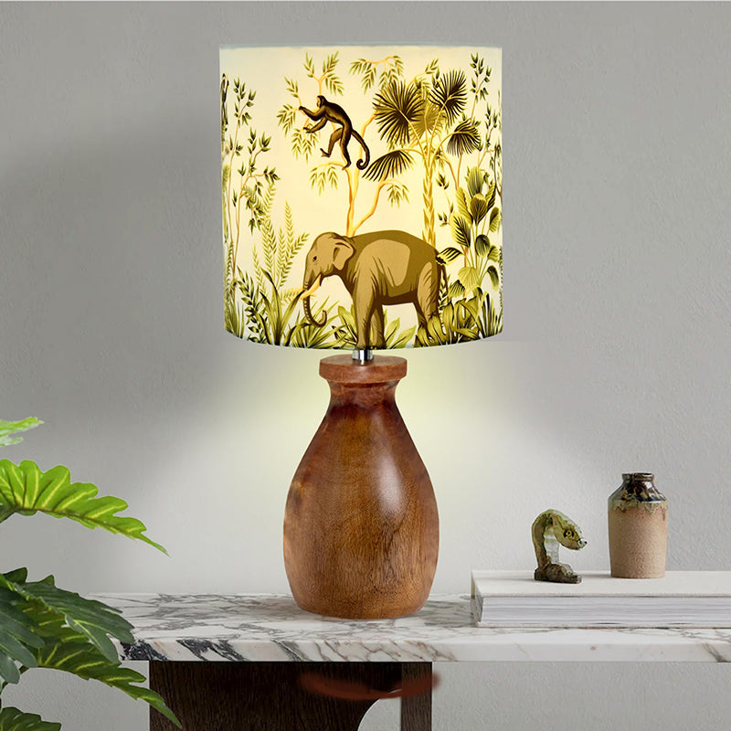 Osprey Fabric Table Lamp - Multicolor
