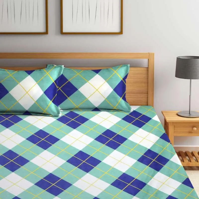 Makenna Printed Microfiber Bedsheet - 130 GSM media 1