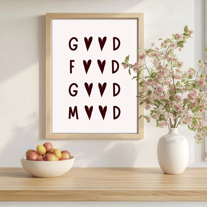 Kitchen Quotes Archival Canvas Wall Art - Brown media 1