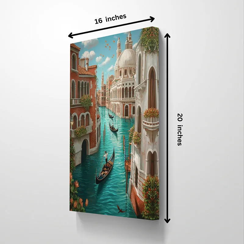 Venetian Waterways Wall Painting media 5