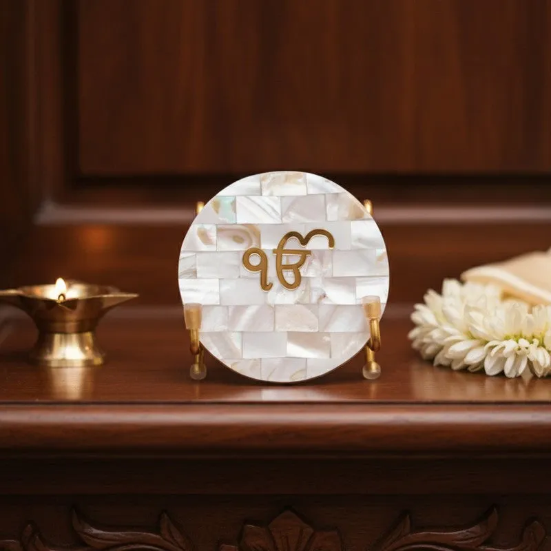 Ik Onkar Mother Of Pearl Religious Accent media 3