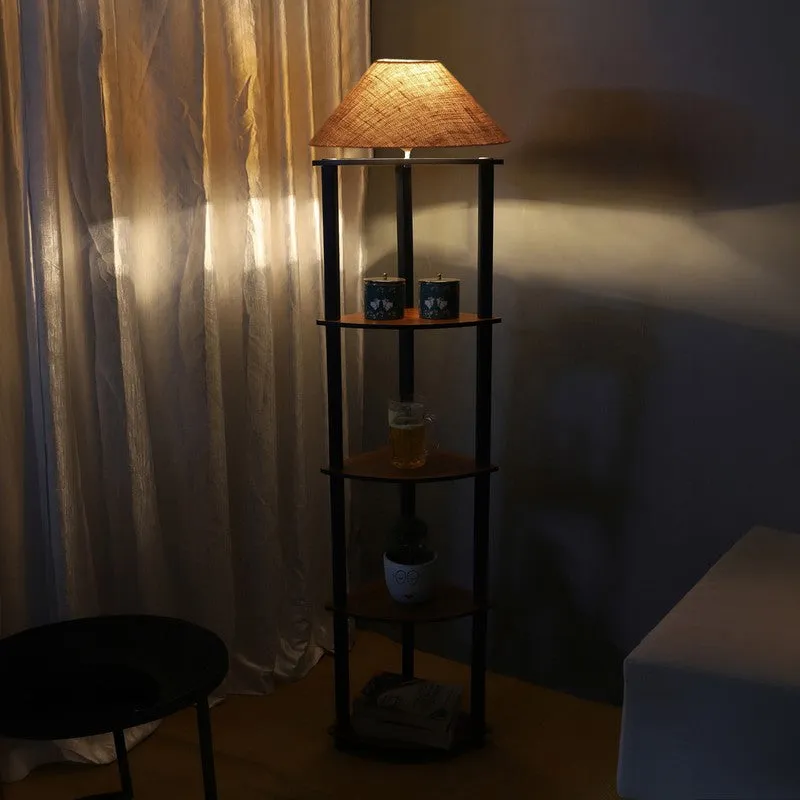 TriSilk Shelf Floral Lamp (Beige) media 5