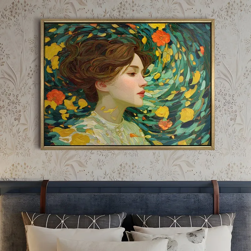 Petal Dreamer Canvas Wall Painting With Frame media 5