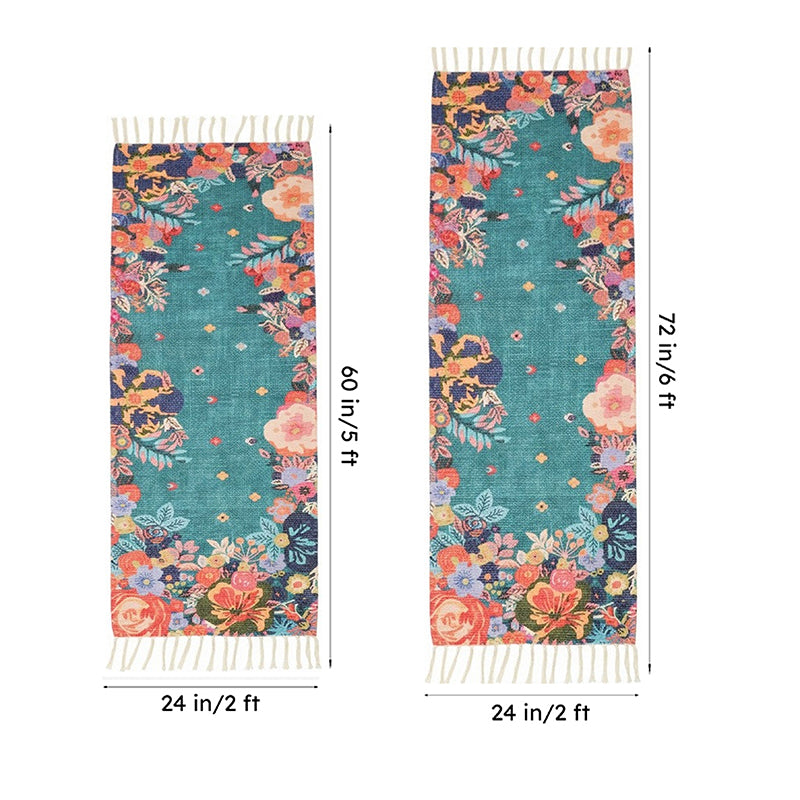 Heritage Floral Cotton Runner Rug media 10