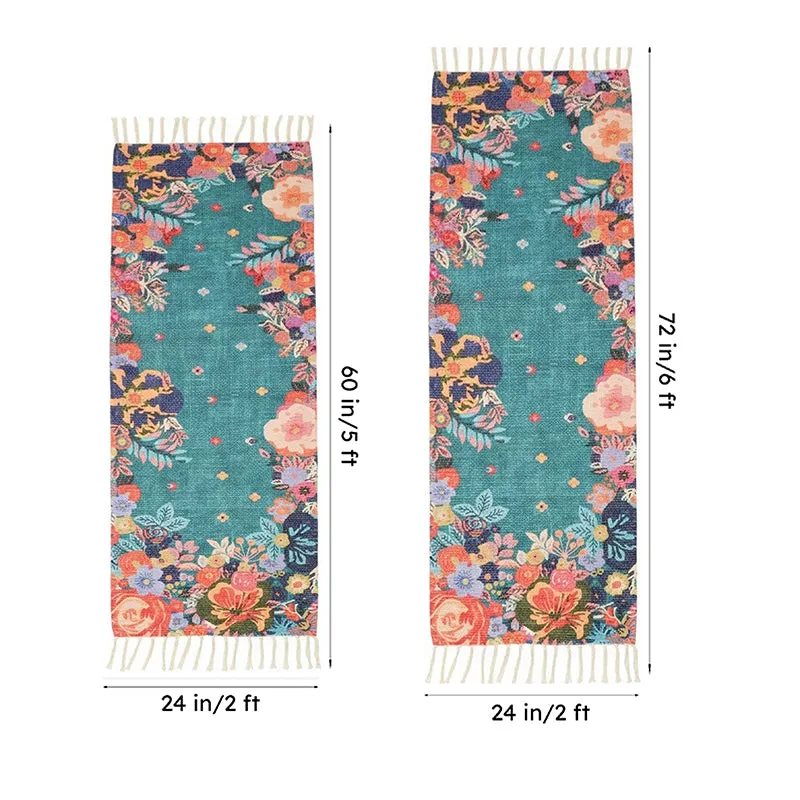 Heritage Floral Cotton Runner Rug media 10