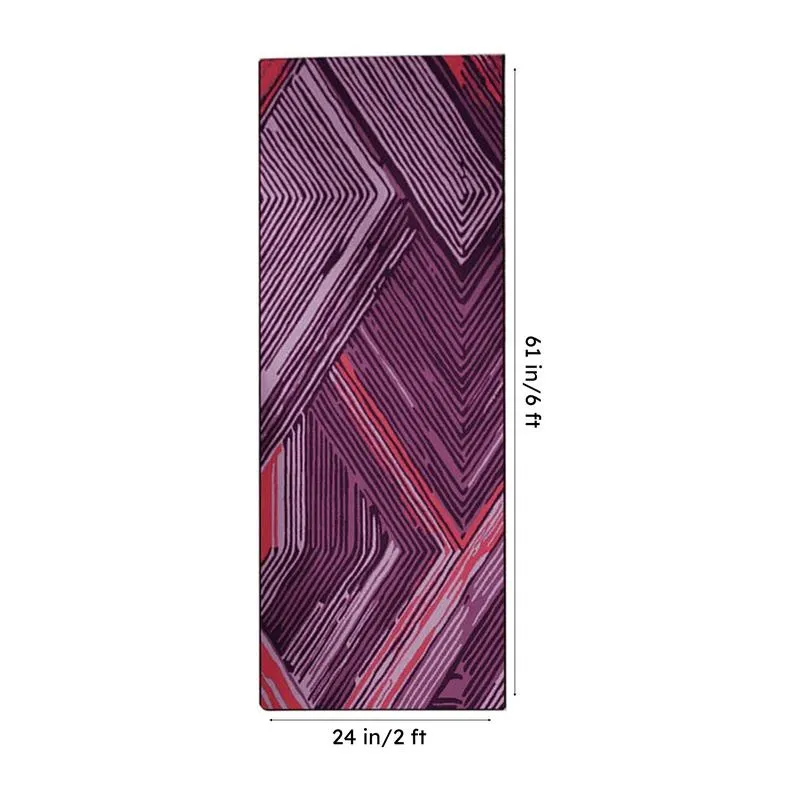 Albion Geometric Micro Fiber Runner Rug - Purple media 8
