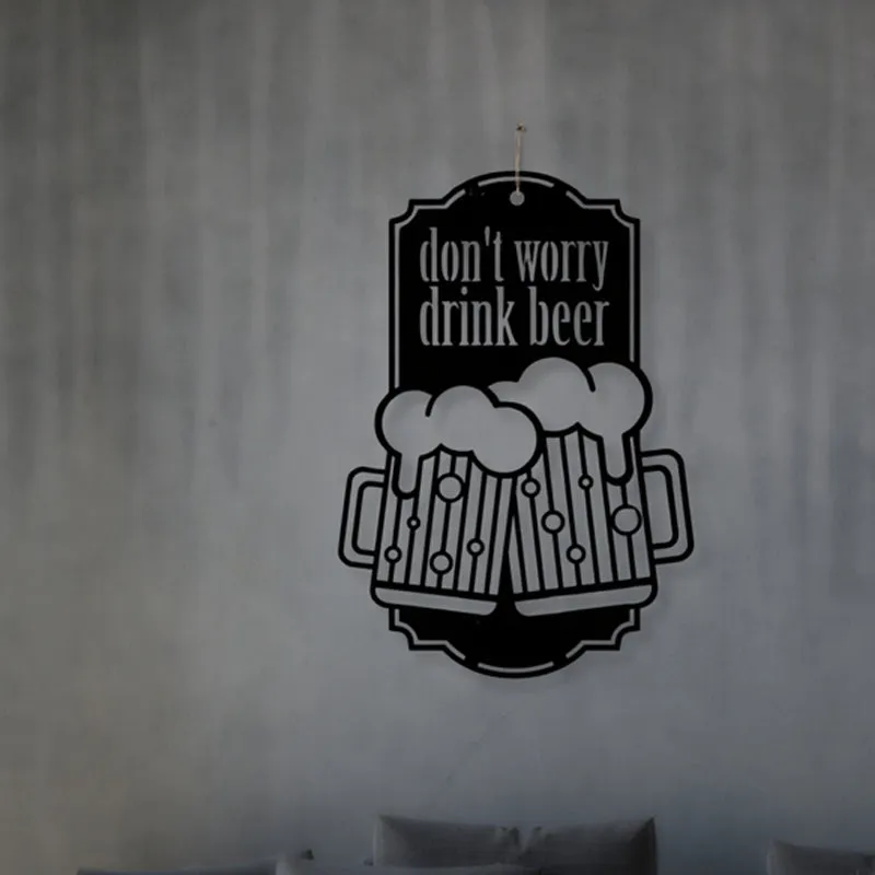 Don't Worry, Drink Beer Iron Wall Accent media 3