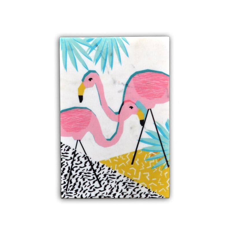 Flamingo Dance Marble Wall Accent media 3