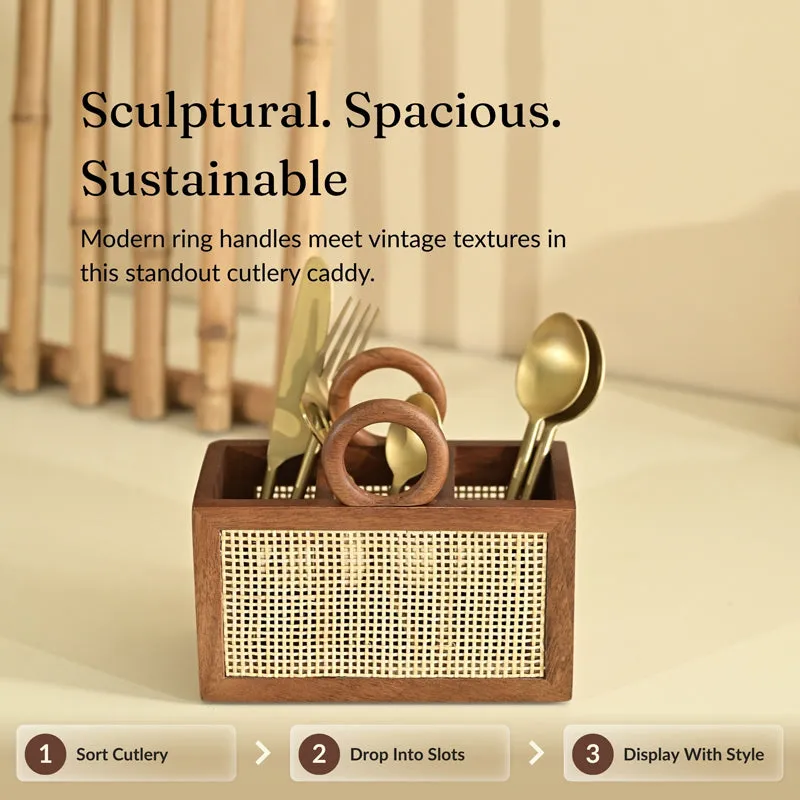 Verrano Wood Cutlery Stand media 9