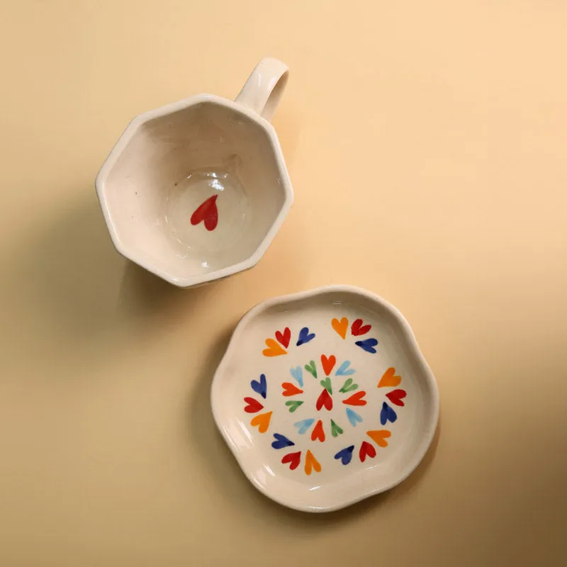 Love Is Love Cup & Saucer (220 ML) - Two Piece Set media 5