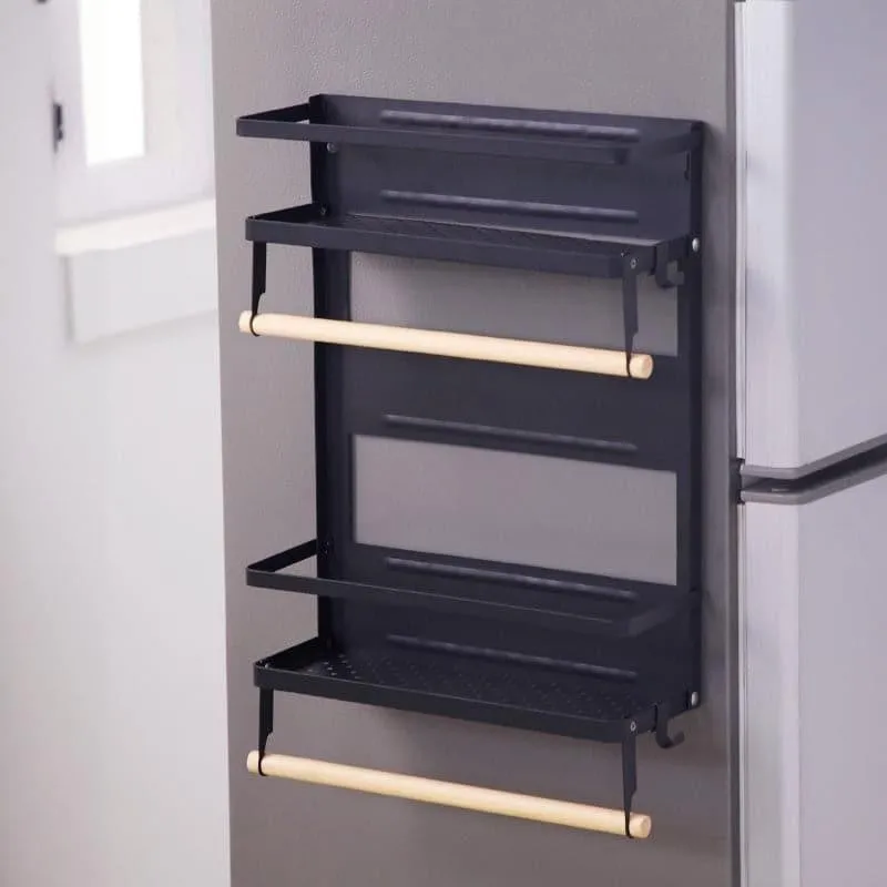 Qura Magnetic Kitchen Rack - Black media 4