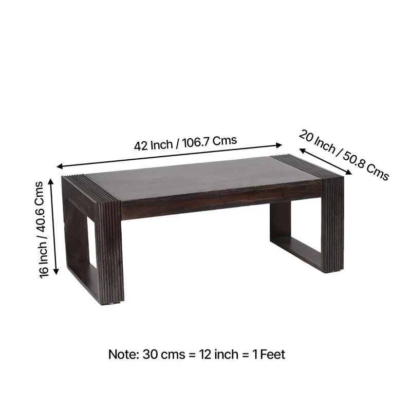 Zirox Sheesham Wooden Center Table - Black media 12