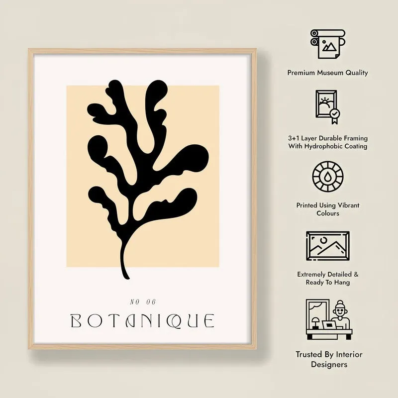 Botanica Canvas Wall Painting With Brown Frame media 10
