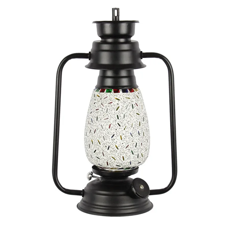 Siera Mosaic Lantern Iron Wall Lamp - Black media 5