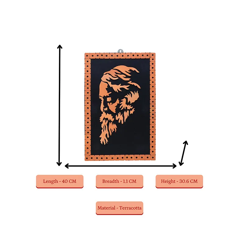 Terracotta Rabindranath Tagore Wall Art media 8