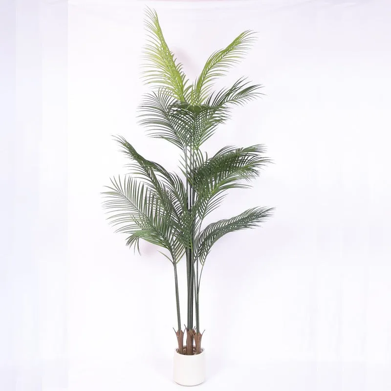 Lifelike Areca Palm Artificial Plant With Black Plastic Pot media 4