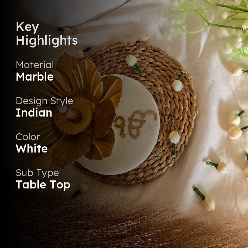 Aarohana Tea Light Candle Holder - White media 2