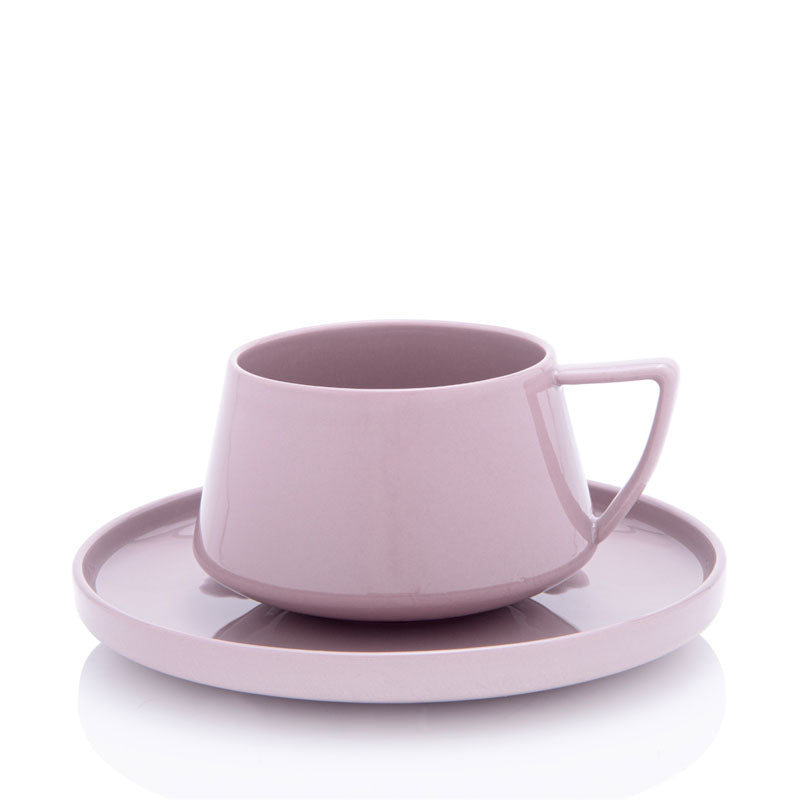 Nadia Ceramic Pink Cup & Saucer - 250 ML media 4