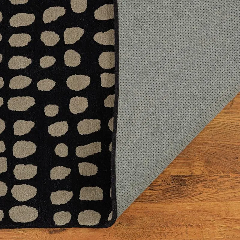 Elatus Hand Tufted Abstract Wool & Nylon Carpet - Black media 5