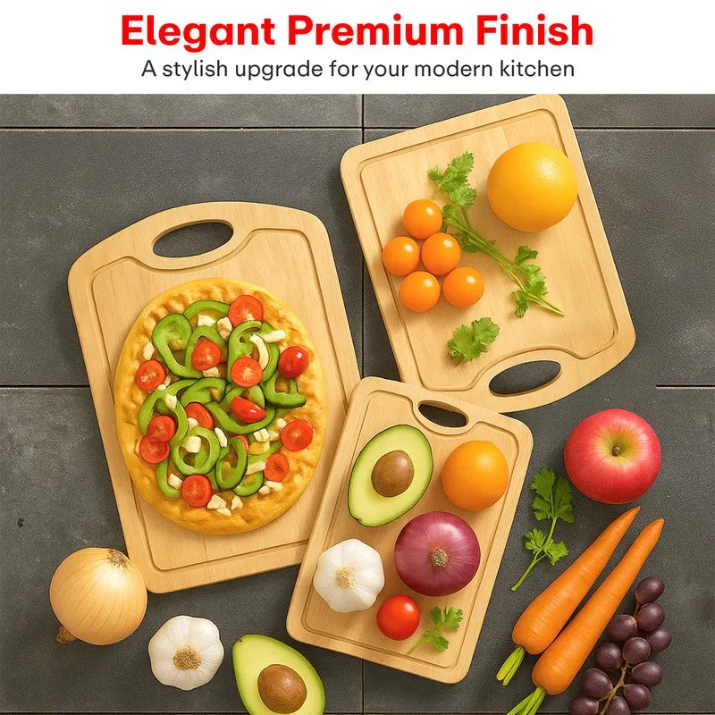 Rioware TimberEase Kitchen Prep Board (Beige) - Set Of Three media 4